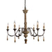 Terracotta Designs - H5106-6 - Six Light Chandelier - Allesia - Washed White