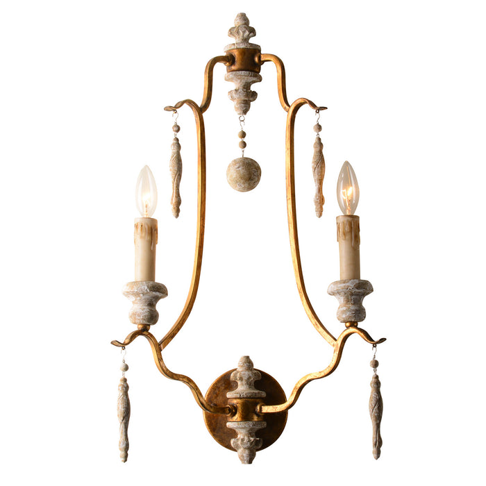 Terracotta Designs - W5114-2GD - Two Light Wall Sconce - Arietta - Antique Gold