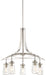 Minka-Lavery - 3305-84 - Five Light Chandelier - Poleis - Brushed Nickel