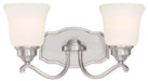 Minka-Lavery - 3322-84 - Two Light Bath - Savannah Row - Brushed Nickel