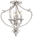 Minka-Lavery - 3332-84 - Four Light Semi Flush Mount(Convertible) - Savannah Row - Brushed Nickel