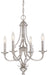 Minka-Lavery - 3334-84 - Four Light Chandelier - Savannah Row - Brushed Nickel