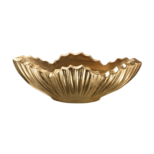 ELK Home - 166-015 - Centerpiece Bowl - Poppy - Gold Leaf