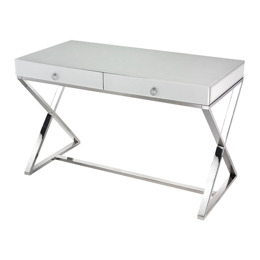 ELK Home - 1141105 - Desk - Super White - Chrome