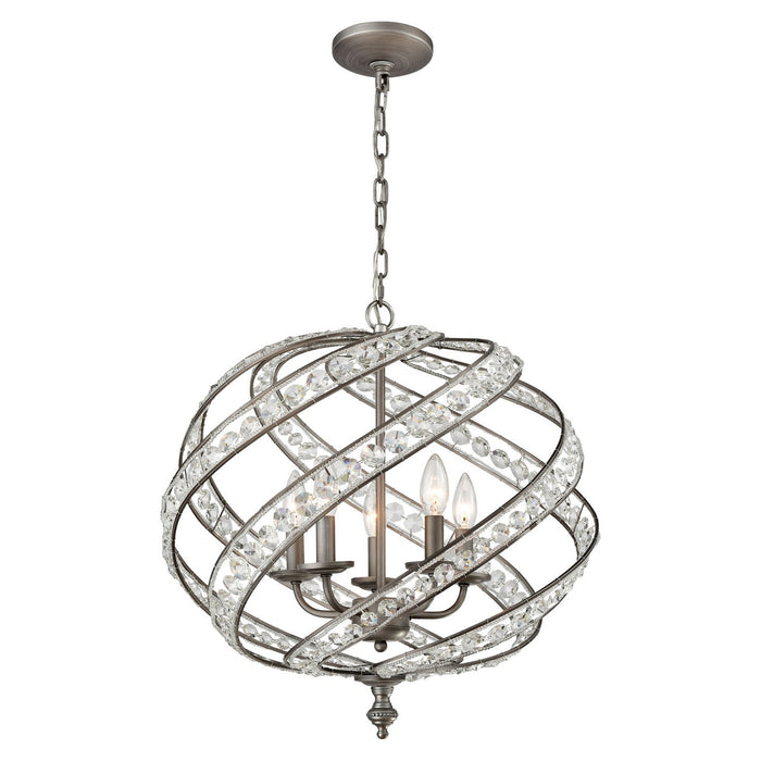 ELK Home - 16253/5 - Five Light Chandelier - Renaissance - Weathered Zinc