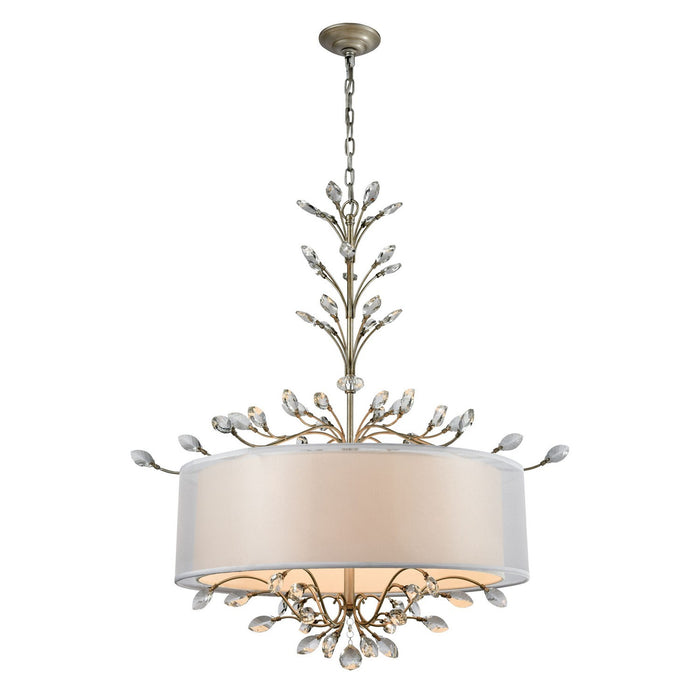 ELK Home - 16283/6 - Six Light Chandelier - Asbury - Aged Silver