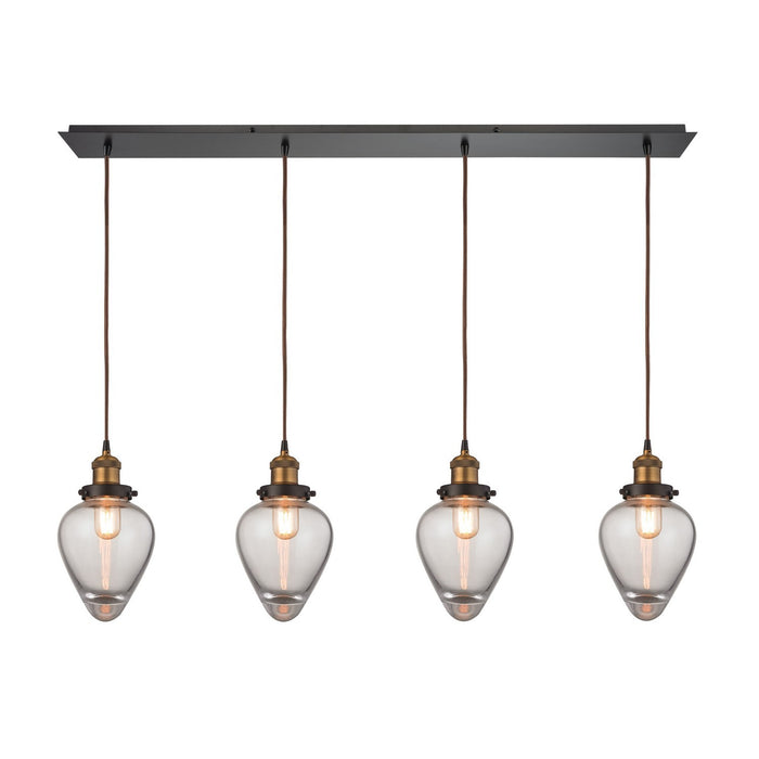 ELK Home - 16325/4LP - Four Light Pendant - Bartram - Antique Brass