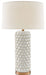 Currey and Company - 6000-0067 - One Light Table Lamp - Calla - Cream/Antique Brass