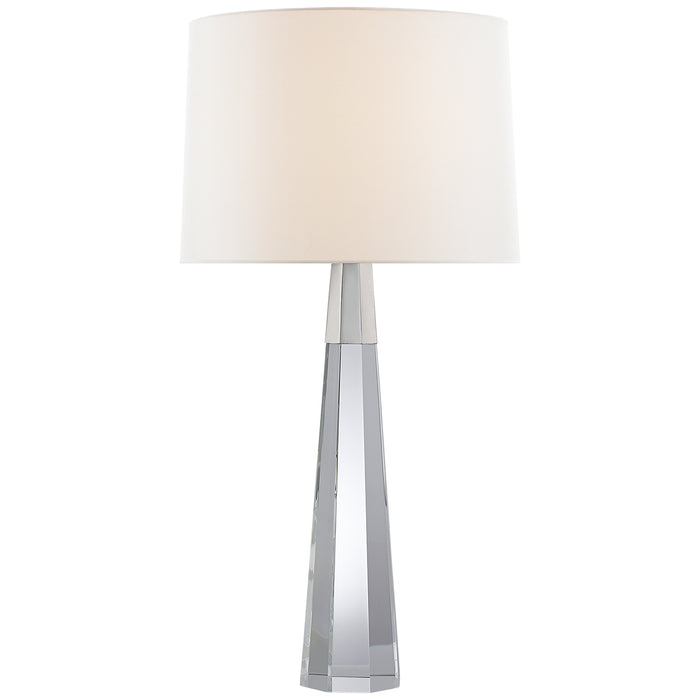 Visual Comfort Signature - ARN 3026CG/PN-L - Two Light Table Lamp - Olsen - Crystal with Polished Nickel