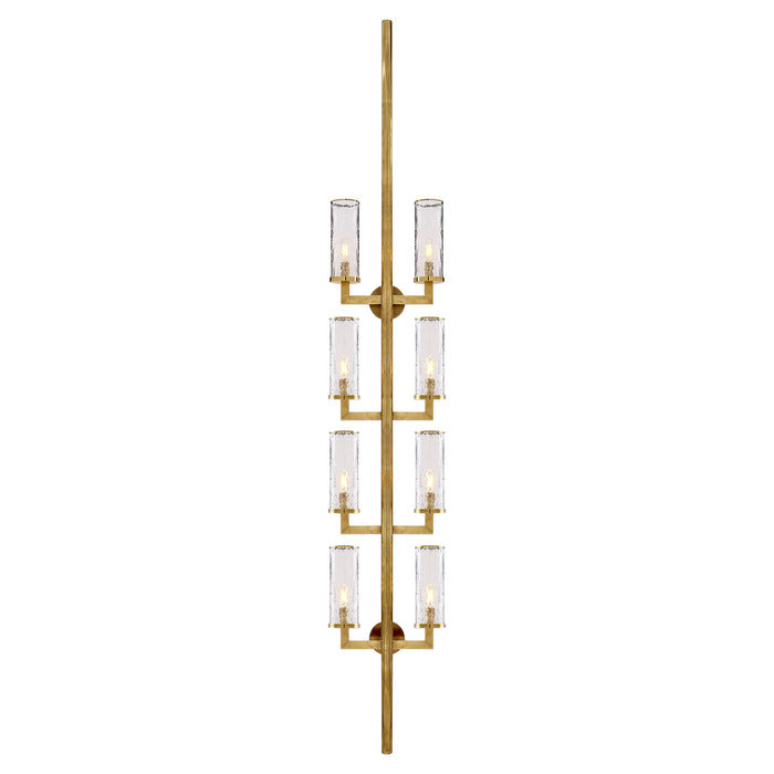 Visual Comfort Signature - KW 2204AB-CRG - Eight Light Wall Sconce - Liaison - Antique-Burnished Brass