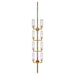 Visual Comfort Signature - KW 2204AB-CRG - Eight Light Wall Sconce - Liaison - Antique-Burnished Brass