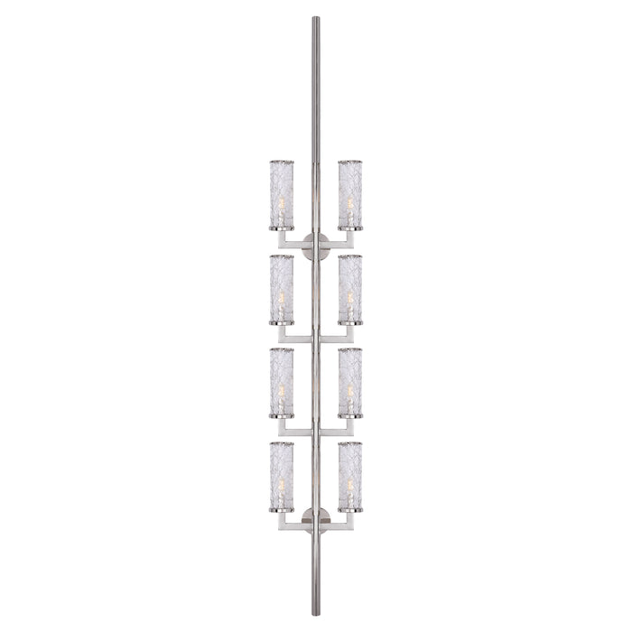 Visual Comfort Signature - KW 2204PN-CRG - Eight Light Wall Sconce - Liaison - Polished Nickel