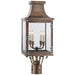Visual Comfort Signature - CHO 7820NC-CG - Four Light Post Lantern - Bedford - Natural Copper