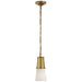 Visual Comfort Signature - TOB 5751HAB-WG - One Light Pendant - Robinson - Hand-Rubbed Antique Brass