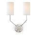 Hudson Valley - 5512-PN - Two Light Wall Sconce - Borland - Polished Nickel