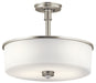 Kichler - 43925NI - Three Light Pendant/Semi Flush Mount - Joelson - Brushed Nickel