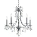 Crystorama - 5935-CH-CL-MWP - Five Light Mini Chandelier - Cedar - Polished Chrome