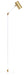House of Troy - C300-WB/WT - LED Floor Lamp - Cavendish - Weathered Brass And White
