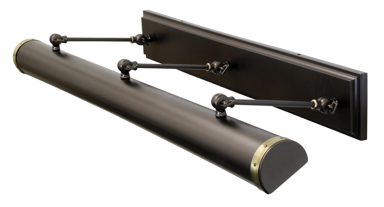 House of Troy - DST42-MBAB - Six Light Picture Light - Steamer - Mahogany Bronze With Antique Brass Accents