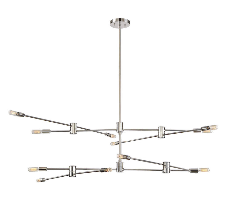 Savoy House - 1-7001-12-109 - 12 Light Chandelier - Lyrique - Polished Nickel