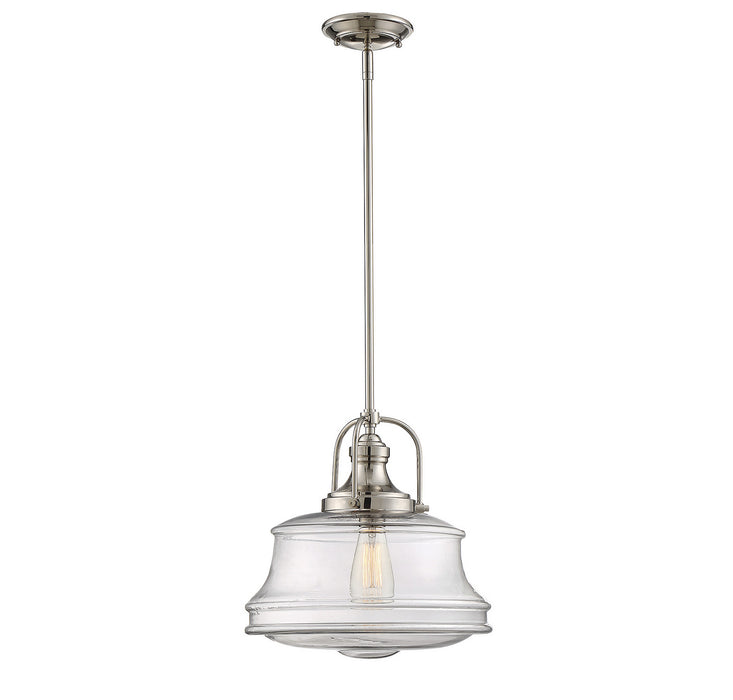 Savoy House - 7-5012-1-109 - One Light Pendant - Garvey - Polished Nickel