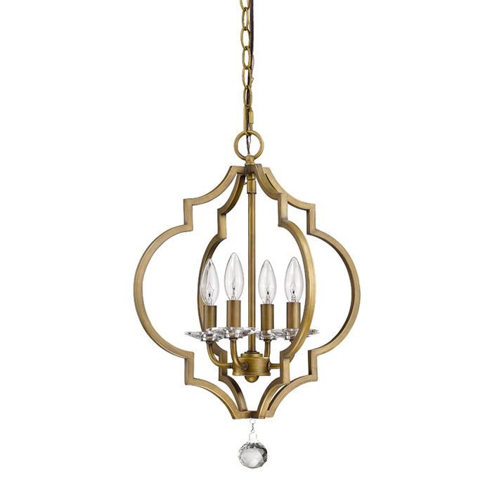 Acclaim Lighting - IN11017RB - Four Light Chandelier - Peyton - Raw Brass