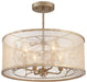 Minka-Lavery - 4434-252 - Four Light Semi Flush Mount - Sara'S Jewel - Nanti Champaign Silver