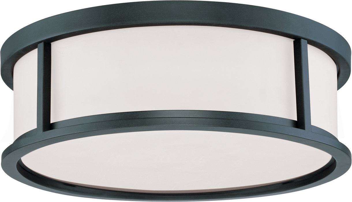 Nuvo Lighting - 60-2983 - Three Light Flush Mount - Odeon - Aged Bronze
