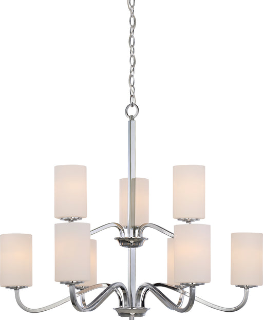 Nuvo Lighting - 60-5809 - Nine Light Chandelier - Willow - Polished Nickel