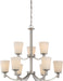 Nuvo Lighting - 60-5829 - Nine Light Chandelier - Laguna - Brushed Nickel