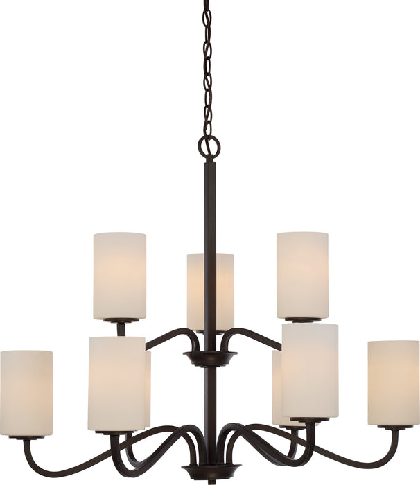 Nuvo Lighting - 60-5909 - Nine Light Chandelier - Willow - Forest Bronze