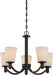 Nuvo Lighting - 60-5925 - Five Light Chandelier - Laguna - Forest Bronze
