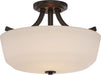 Nuvo Lighting - 60-5926 - Two Light Semi Flush Mount - Laguna - Forest Bronze