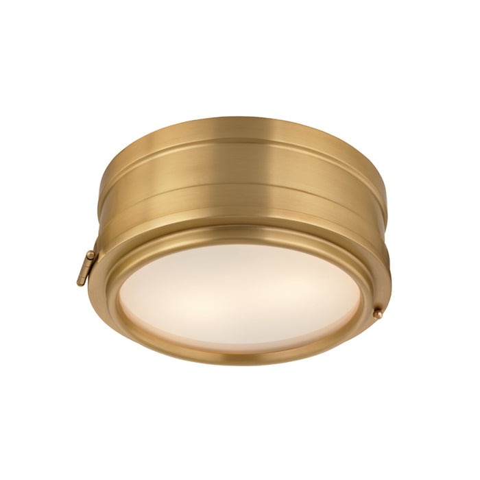 Hudson Valley - 2311-AGB - Two Light Flush Mount - Rye - Aged Brass