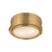 Hudson Valley - 2311-AGB - Two Light Flush Mount - Rye - Aged Brass