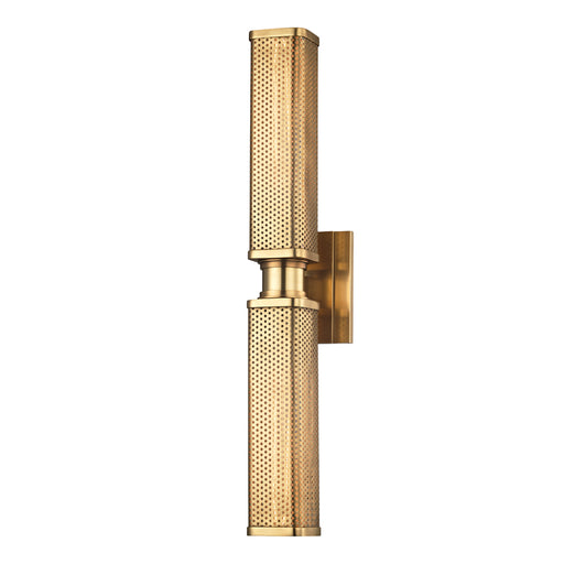 Hudson Valley - 7032-AGB - Two Light Wall Sconce - Gibbs - Aged Brass