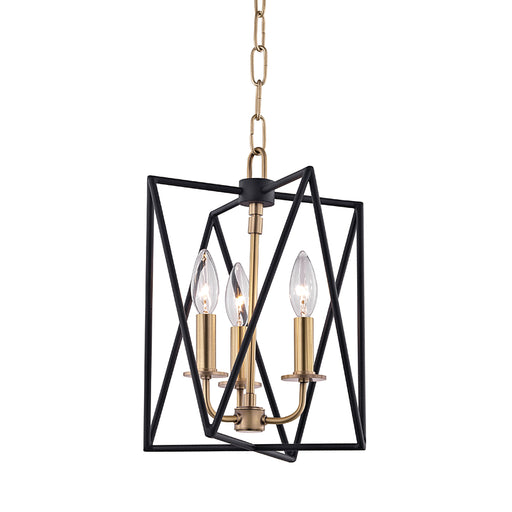 Hudson Valley - 1110-AGB - Three Light Pendant - Laszlo - Aged Brass