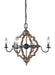 Generation Lighting. - 3124904EN-846 - Four Light Chandelier - Socorro - Stardust