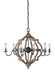 Generation Lighting. - 3124906-846 - Six Light Chandelier - Socorro - Stardust