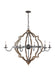 Generation Lighting. - 3224906EN-846 - Six Light Chandelier - Socorro - Stardust