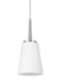 Generation Lighting. - 6140401EN3-962 - One Light Mini-Pendant - Driscoll - Brushed Nickel
