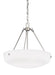 Generation Lighting. - 6615203EN3-962 - Three Light Pendant - Kerrville - Brushed Nickel