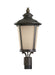 Generation Lighting. - 82240EN3-780 - One Light Outdoor Post Lantern - Cape May - Burled Iron