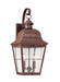 Generation Lighting. - 8463EN-44 - Two Light Outdoor Wall Lantern - Chatham - Weathered Copper