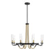 Savoy House - 1-8070-8-51 - Eight Light Chandelier - Kearney - Vintage Black with Warm Brass