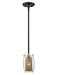 Savoy House - 7-9064-1-95 - One Light Pendant - Dunbar - Warm Brass with Bronze Accents