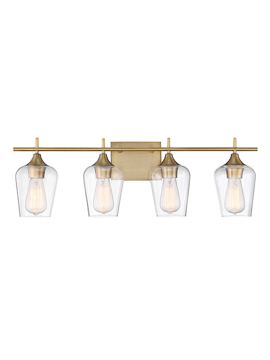 Savoy House - 8-4030-4-322 - Four Light Bath Bar - Octave - Warm Brass