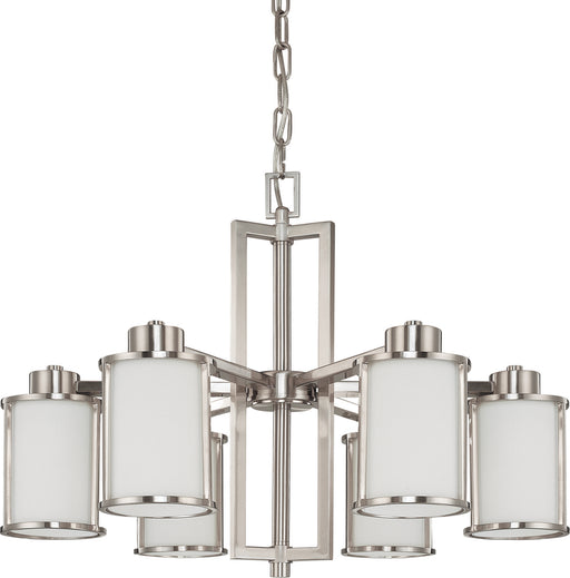 Nuvo Lighting - 60-2853 - Six Light Chandelier - Odeon - Brushed Nickel