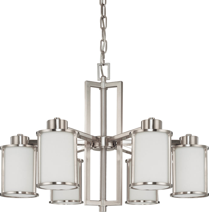 Nuvo Lighting - 60-2853 - Six Light Chandelier - Odeon - Brushed Nickel