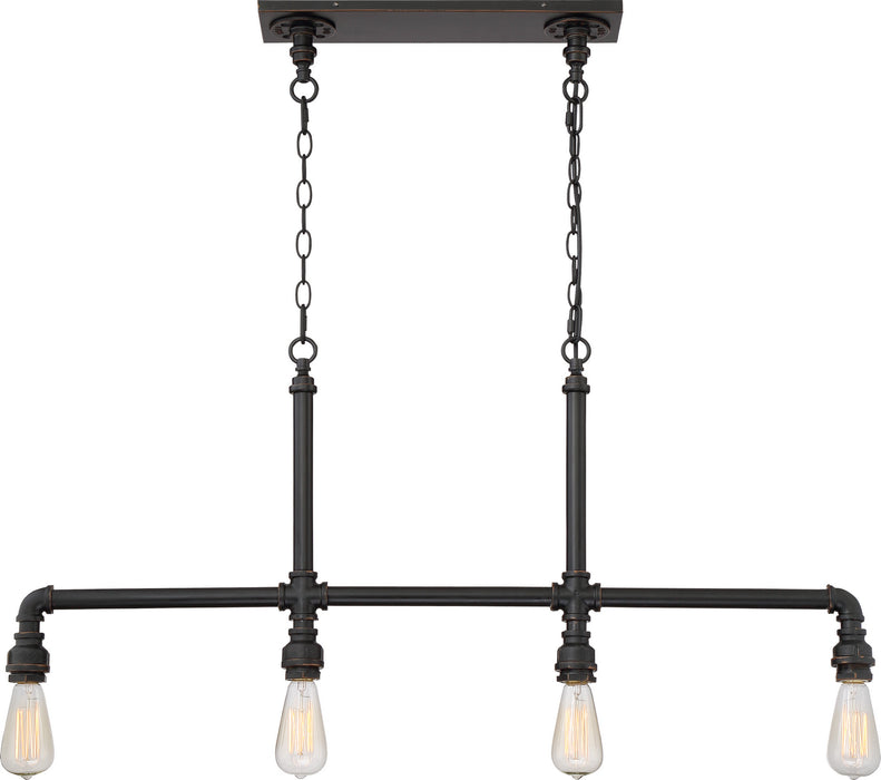 Nuvo Lighting - 60-5794 - Four Light Pendant - Iron - Industrial Bronze